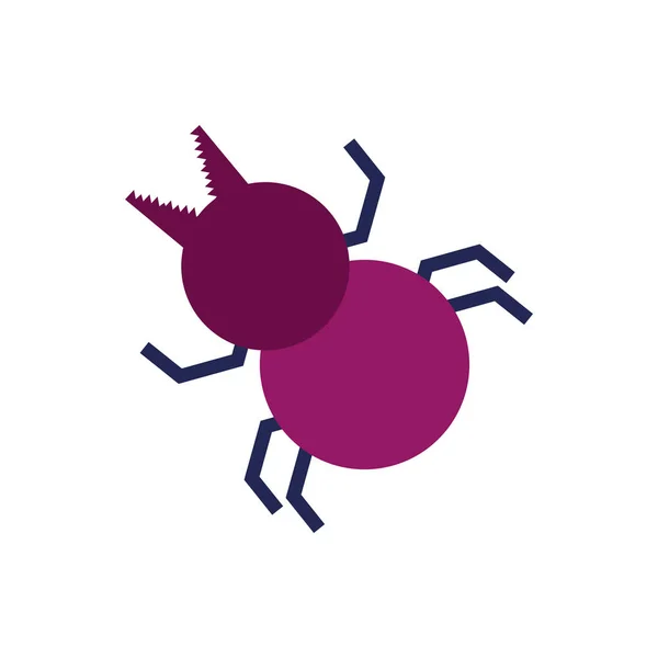 Virus de error icono de infección — Vector de stock