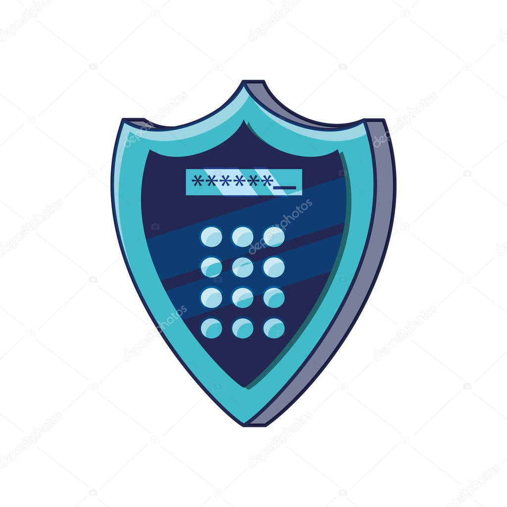shield with digital access code