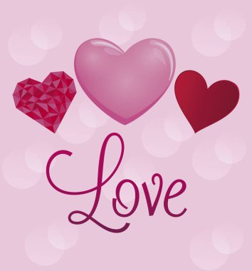 Kalpli sevgililer günü kartı.