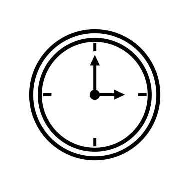 Saat saat izole simgesi