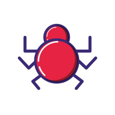 böcek hayvan izole simgesini