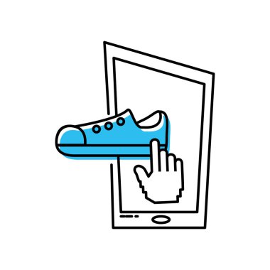 Ayakkabı Erkek ile Smartphone aygıtı