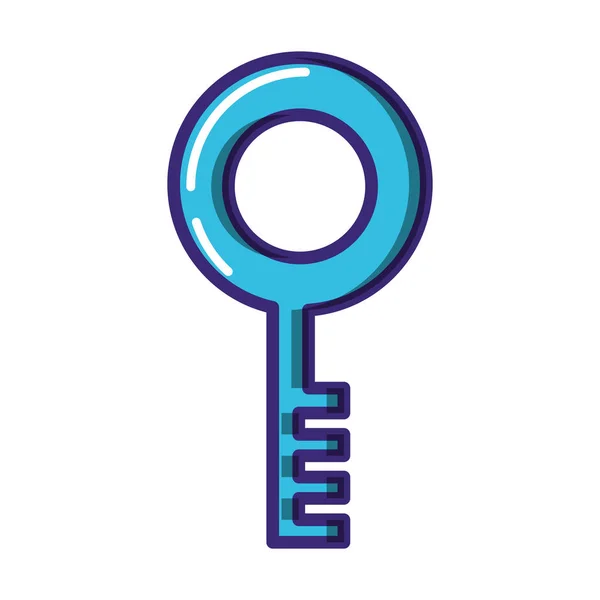 Retro klucza drzwi ikona — Wektor stockowy