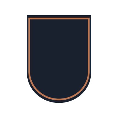 Beyaz arka plan üzerinde kalkan süsleme