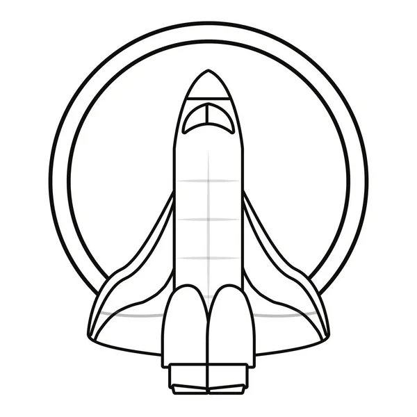 Astronomia missão foguete espacial —  Vetores de Stock