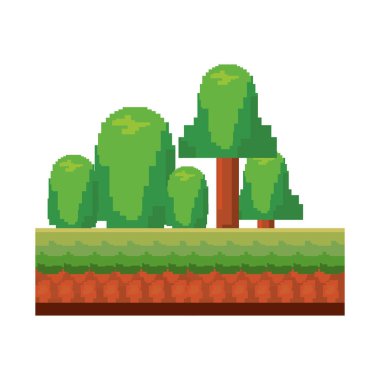 ekran düzey video oyunu piksel vektör çizim