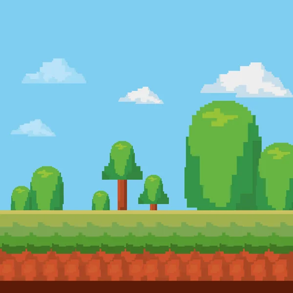 Βίντεο παιχνίδι pixel — Διανυσματικό Αρχείο