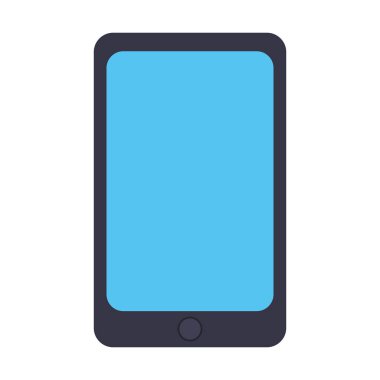 Beyaz arkaplanda akıllı telefon aygıtı