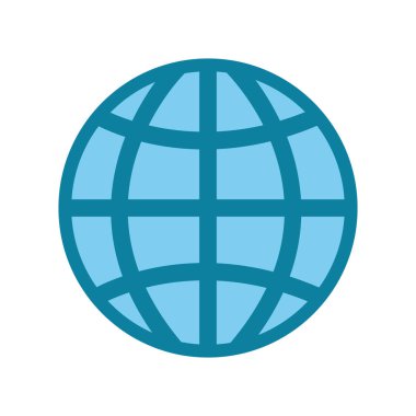 Dünya beyaz arka plan üzerinde