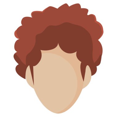 Beyaz arka plan üzerinde adam yüzü olmayan karakter