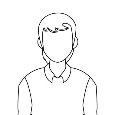 beyaz zemin üzerine adam portresi