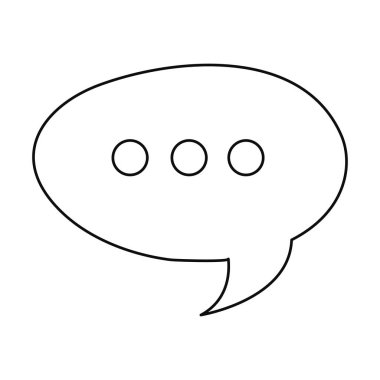 Beyaz arkaplanda konuşma balonu