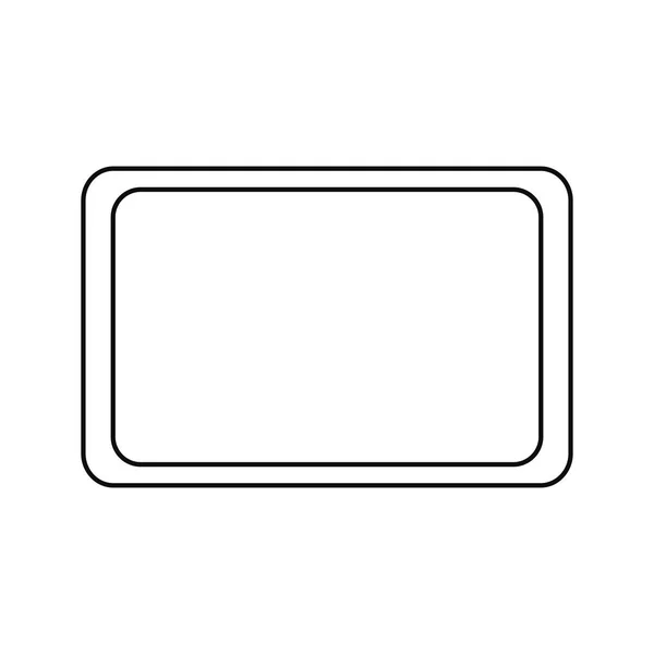 Beyaz arkaplanda tablet bilgisayarı — Stok Vektör