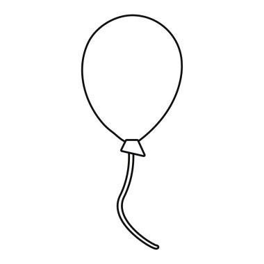 Beyaz arka plan üzerinde balon dekorasyon