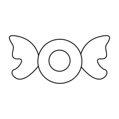 Beyaz arka planda tatlı şeker