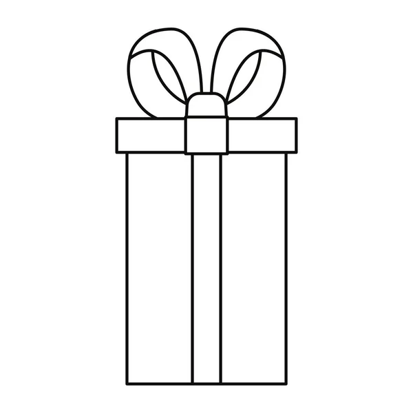 Geschenkbox auf weißem Hintergrund — Stockvektor