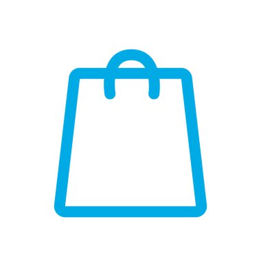 Beyaz arkaplanda alışveriş çantası