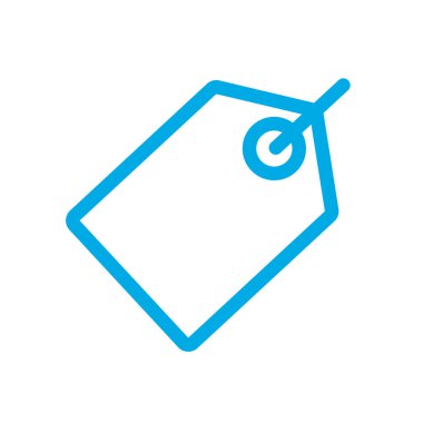 Beyaz arka plan üzerinde fiyat etiketi