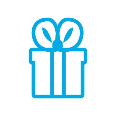 Beyaz arkaplanda hediye kutusu