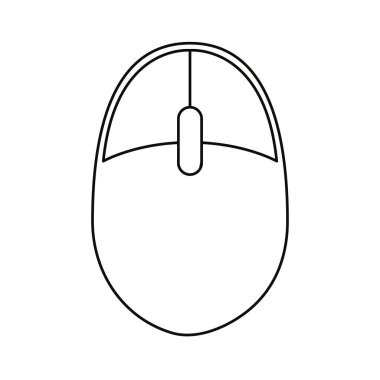 Beyaz arka plan üzerinde fare aygıtı