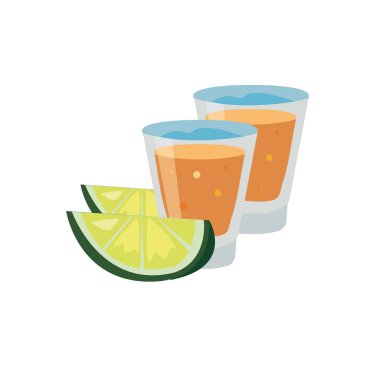 tekila içmek ve limon dilimleri