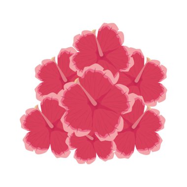 buket çiçek beyaz arka plan üzerinde illüstrasyon vektör