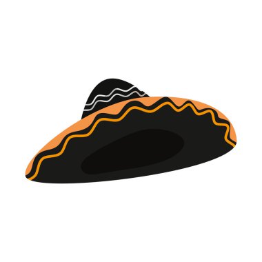 Meksikalı mariachi şapka beyaz arka plan üzerinde