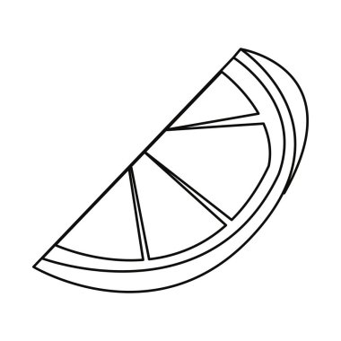 beyaz arkaplanda limon dilimi