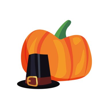 Şükran günü şapka ve kabak