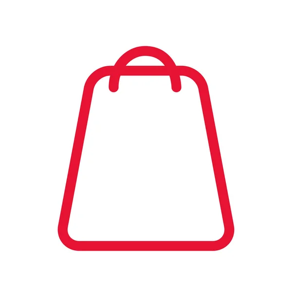 白色背景购物袋 — 图库矢量图片