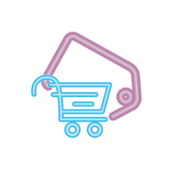 Online shopping cart taggen pris — Stock vektor
