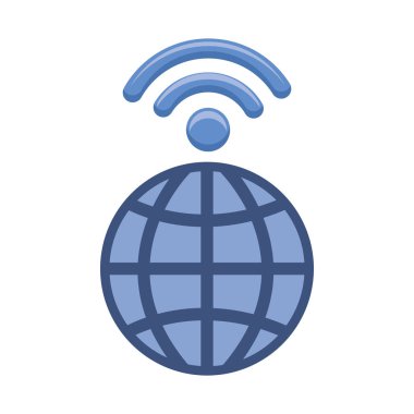 Dünya bağlantı wifi internet sinyal