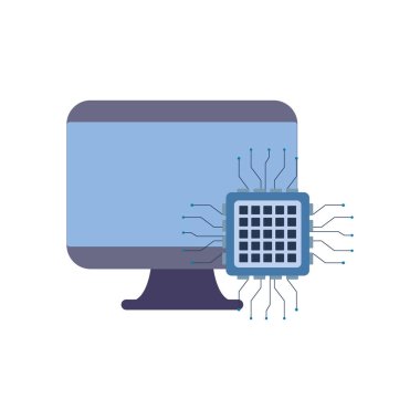 bilgisayar anakart devre beyaz arka plan