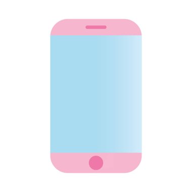 Beyaz arka plan üzerinde cep telefonu cihaz