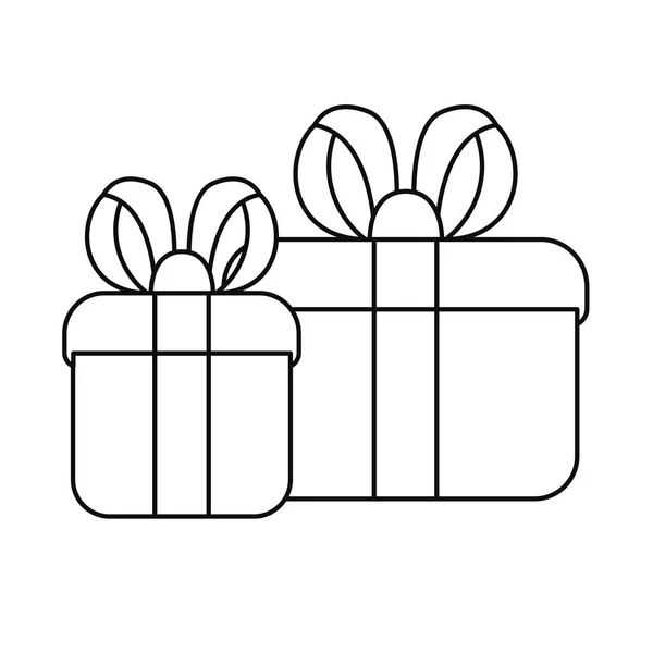 Gift boxes celebration — Stock Vector