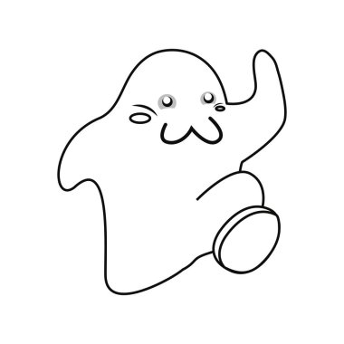 video oyunu sevimli karakter beyaz arka plan vektör çizim