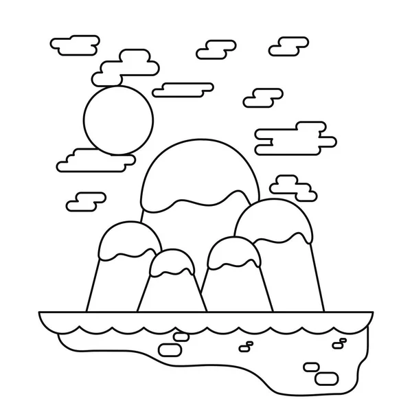 Buiten natuur achtergrond — Stockvector