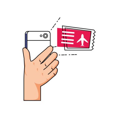 Smartphone satın kullanarak ele uçuş biletleri
