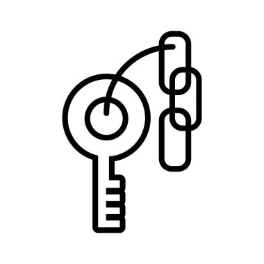 anahtar kapı güvenlik simgesi