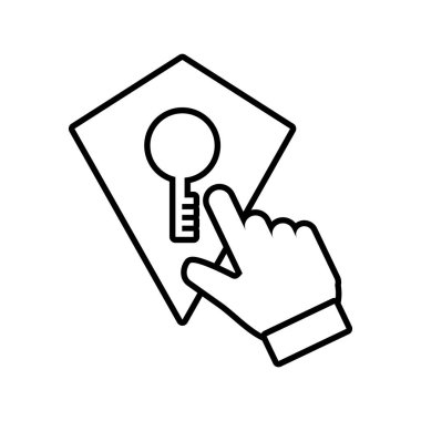 anahtar kapı güvenlik simgesi ile kalkan