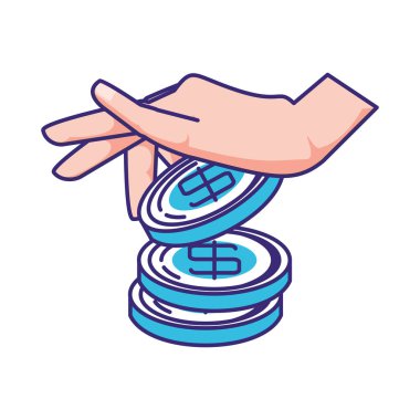 sikke para izole simgesi