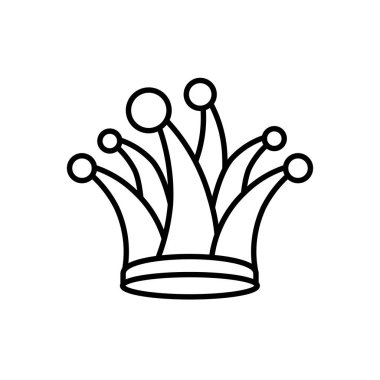 şapka soytarı izole simgesi