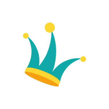 şapka soytarı izole simgesi