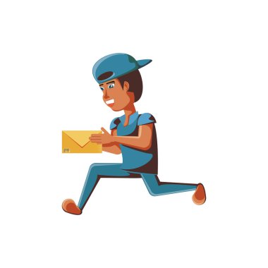 zarf ile çalışan teslim işçi