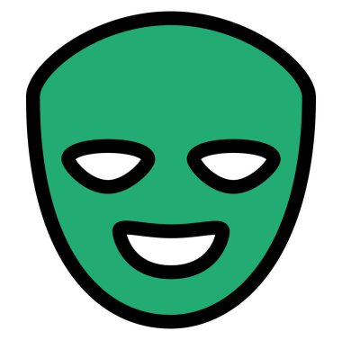 Tiyatro mutlu maskeleri izole simgesi