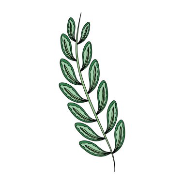 tropikal yaprak ekoloji simgesi