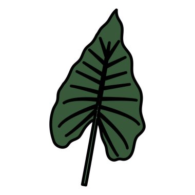 tropikal yaprak ekoloji simgesi