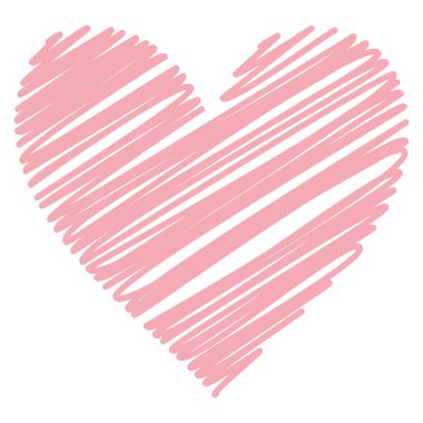 kalp sevgi çizgili Sevgililer kartı ile