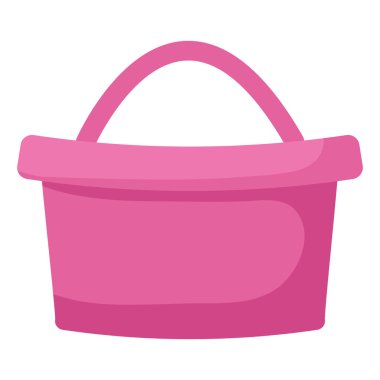 şirin sepet izole simgesi