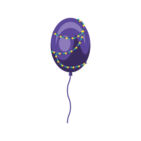 Balloon helium isolated icon — Stock Vector